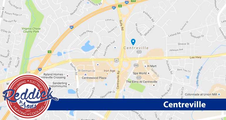 Centreville VA Map